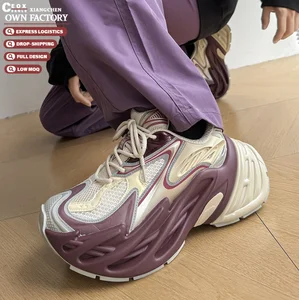 Men Low-Top Chunky Sneakers Running Shoes Fashion Trend Breathable Mesh Sneakers Slow-Shock Rebound Unisex Retro Designer Shoes