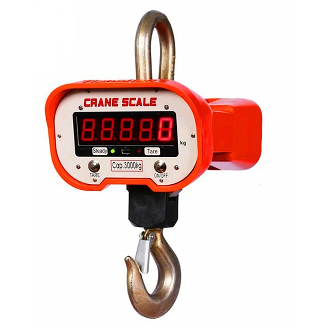 Heavy Duty 1000kg Popular Type Strong Digital Hanging Crane Scale 3t 5t 10t Capacity Weighing
