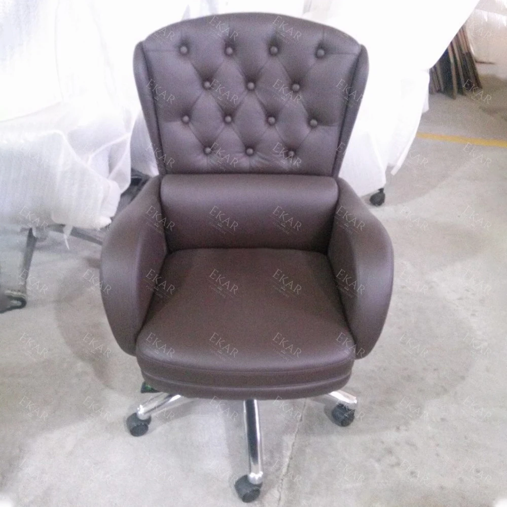 Premium Italian Imported Top-Grain Leather Office Chair: Ultimate Comfort & Sophistication supplier