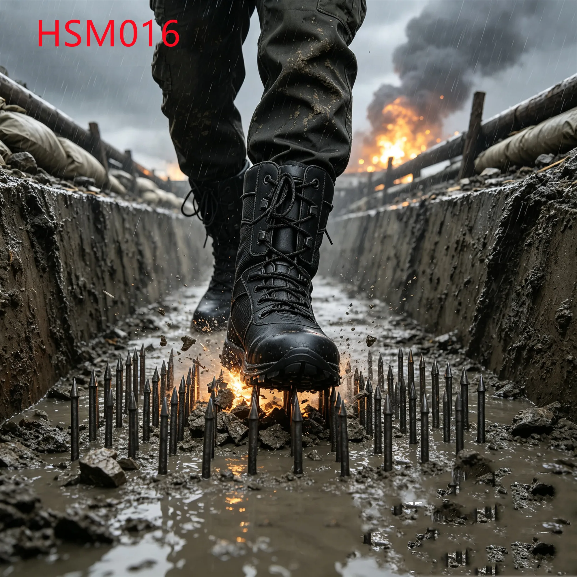 LXG,Sealed Waterproof Anti-puncture Hua Singh Retail Tactical Boots Security Work Patrol Boots with Molded Heel Counter HSM016