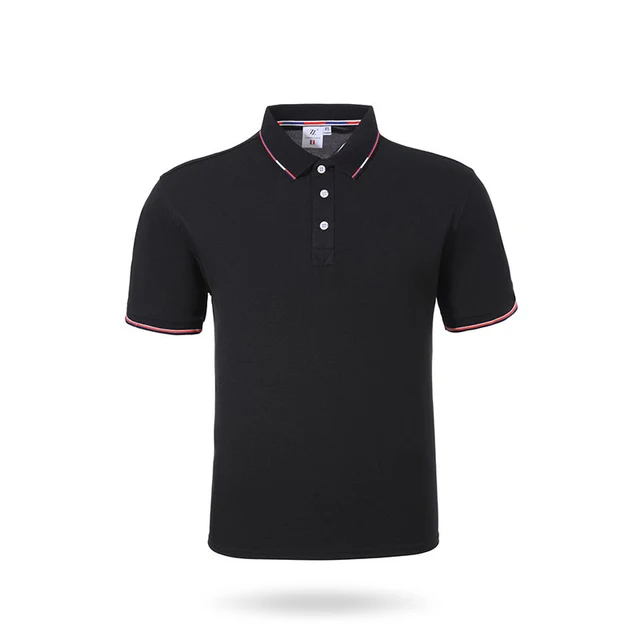 Casual Men's Golf Polo Shirt Custom Logo Embroidered on Knitted Polyester Cotton Work Material for T-Shirts