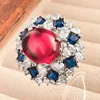 Red corundum ring