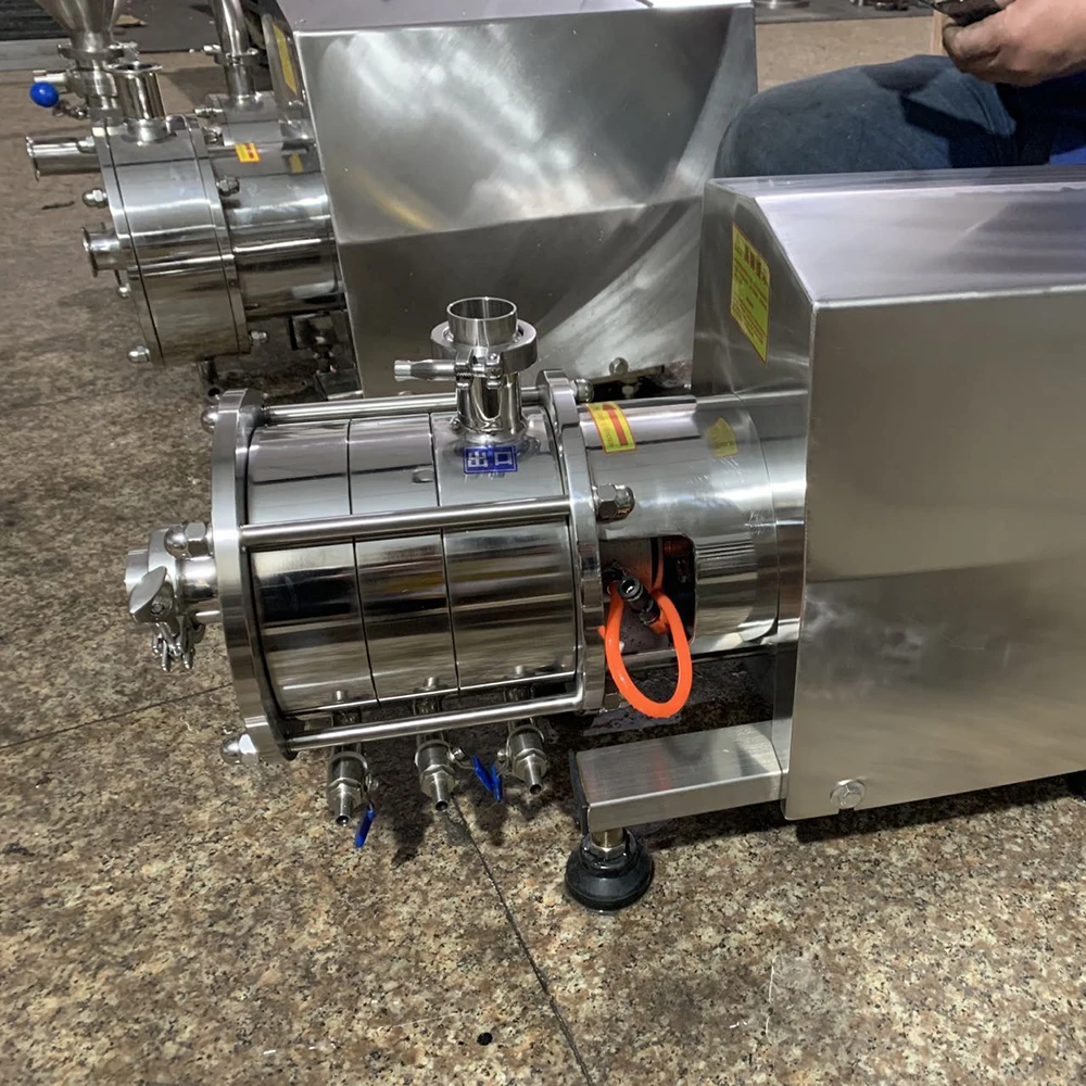 Milk Homogenizing Machine High Shear Emulsifier Pump High Viscosity In-line Mixer