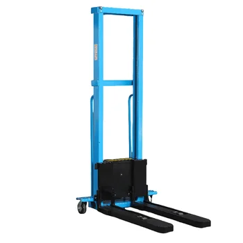 Factory Price 1 ton Electric Stacker forklift with remote control can go on and go with the truck