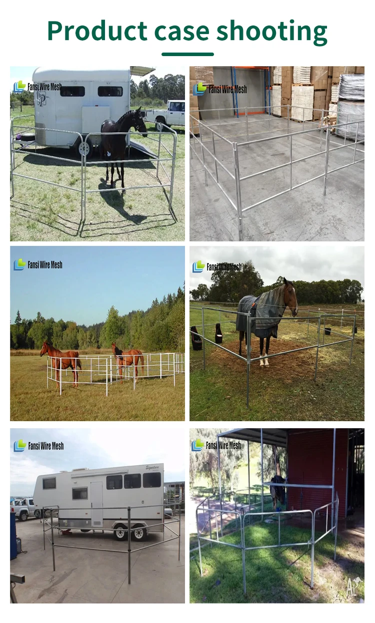 Portable Horse Stall Temporary Horse Corral Panels Horse Yard Portable