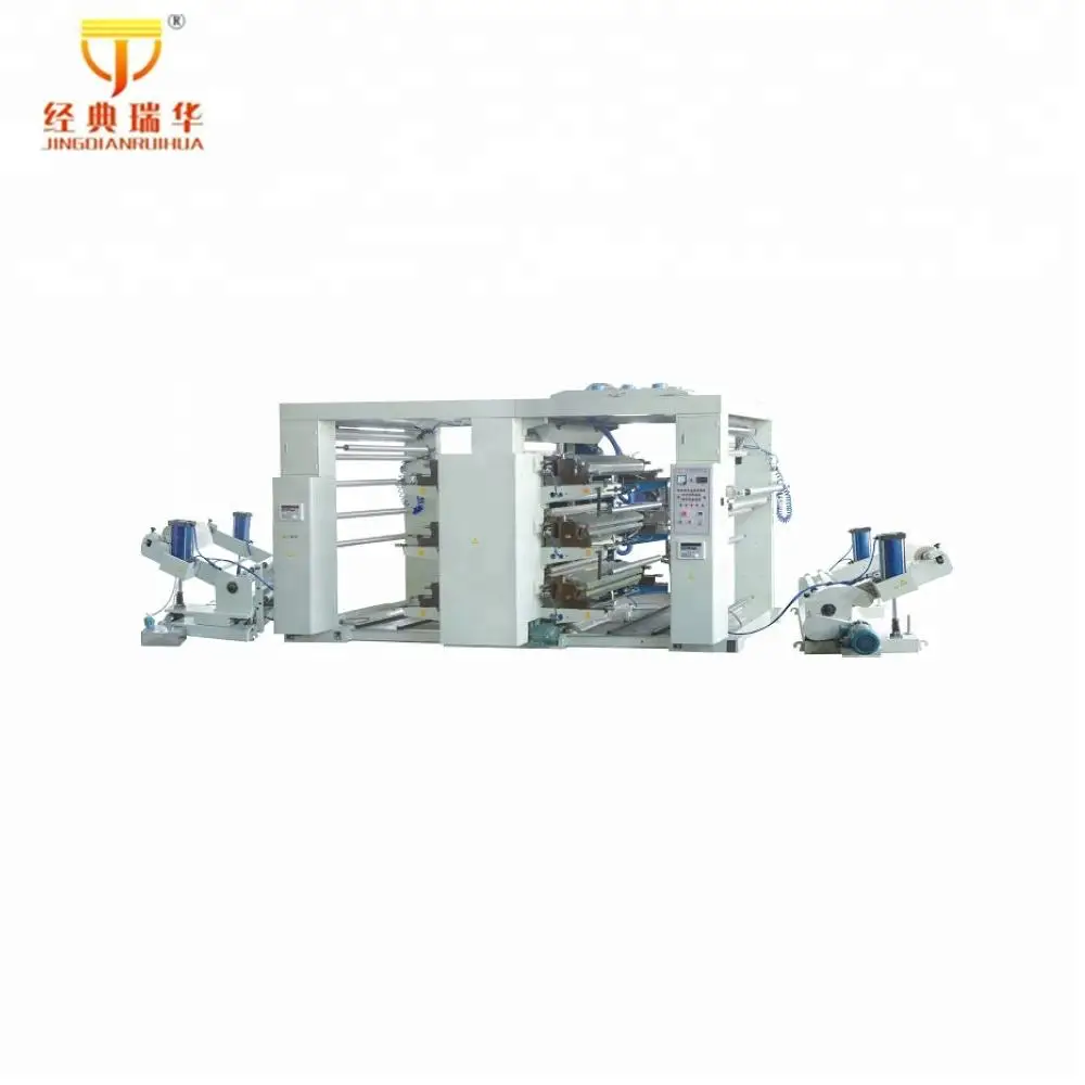 CMYK Full Colour Plastic HDPE Bag Paper Bag Label Plastic Bag Flexographic Printers Machine