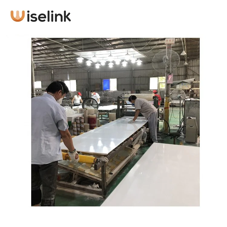 Acrylic Solid Surface Sheets Custom Cut-to-Size Artificial Stone for Countertops Shower Walls Reception Desks