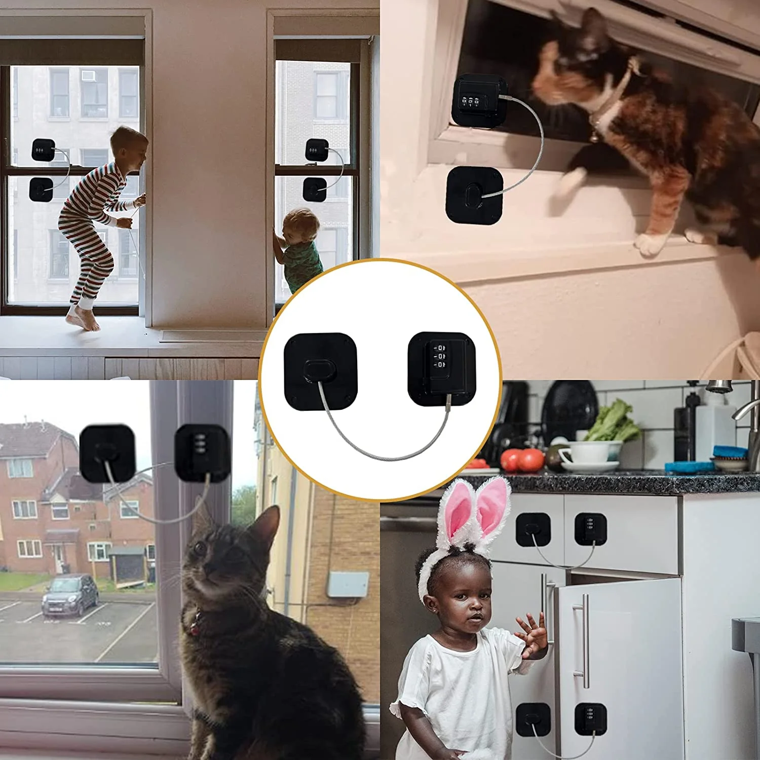 Childproof Freezer Door Lock - Keyless Digital Security