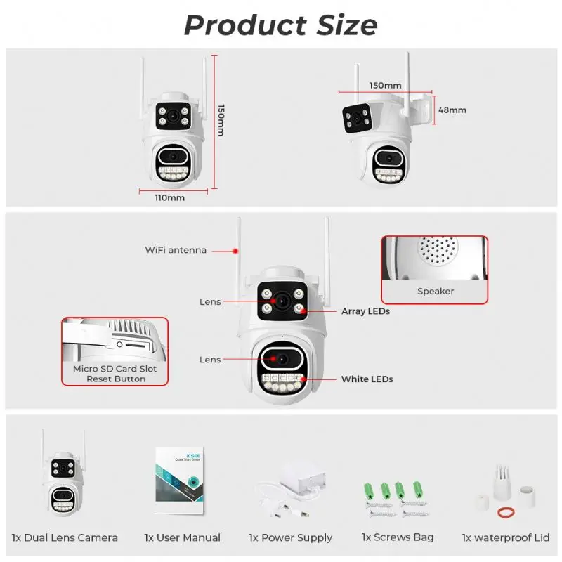 Color Night Vision Cctv Cameras Camera 12Mp 20 Zoom 3Lensa Prices of in China Machine for Making Providers Supplier India