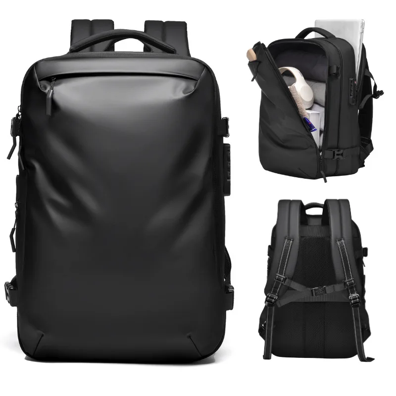 Best Luxury 25L-30L Small Black Anti Theft Leather Work Business Travel Backpack for Men Women Carry on with Laptop Compartment| Alibaba.com Best Luxury 25L-30L Small Black Anti Theft Leather Work Business Travel Backpack for Men Women Carry on with Laptop Compartment| Alibaba.com