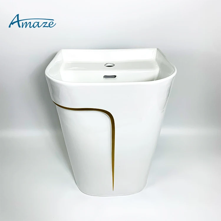 Ceramic sanitary ware art basin New design washbasin sink Bathroom washbasin wall hung basin supplier