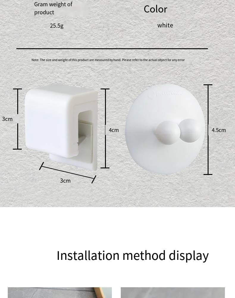 Perforation-free wall-mounted toothpaste shelf squeezes toothpaste cleanser clips Bathroom wall storage clips factory