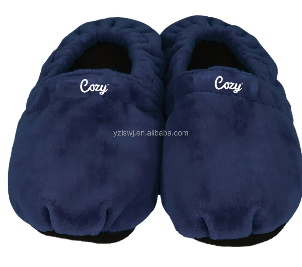 mens microwave heated slippers