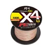 Four-strand submersible line, peanut butter color, 1000 meters