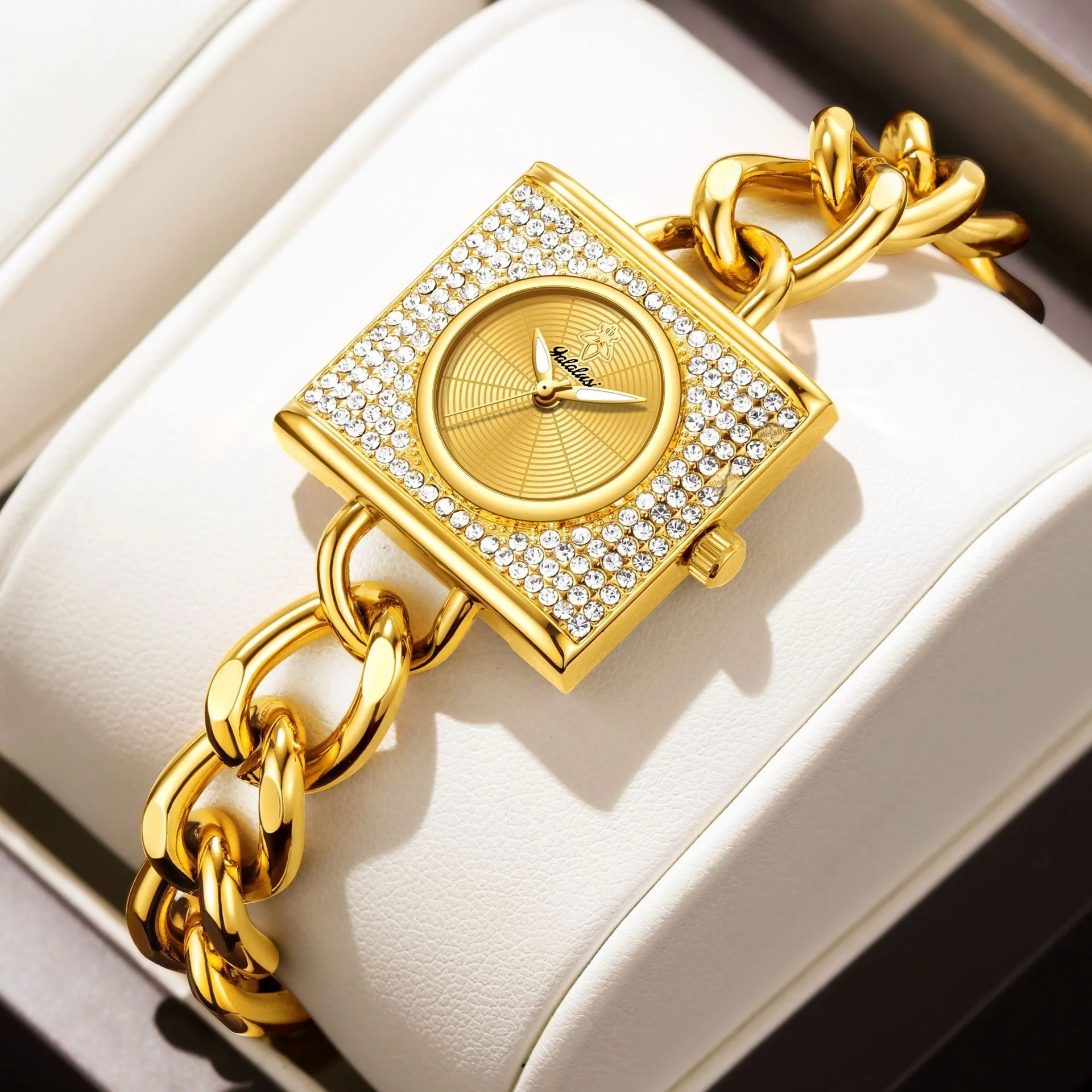 Square Diamond Quartz Women's Watch OM-042248