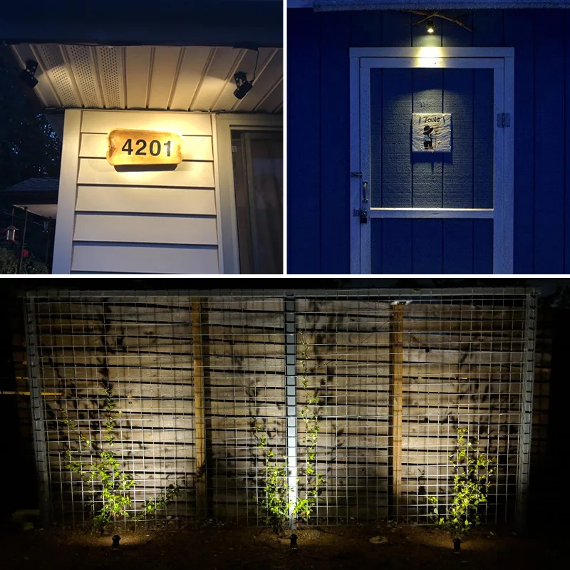 Поставщик Чжуншань алюминиевый водонепроницаемый Светодиодный прожектор IP65 с 6 головками для садовых деревьев наружных