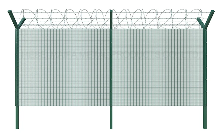 High security fence Clear View Fencing 358 Anti Climb Fence powder coating and galvanized manufacture