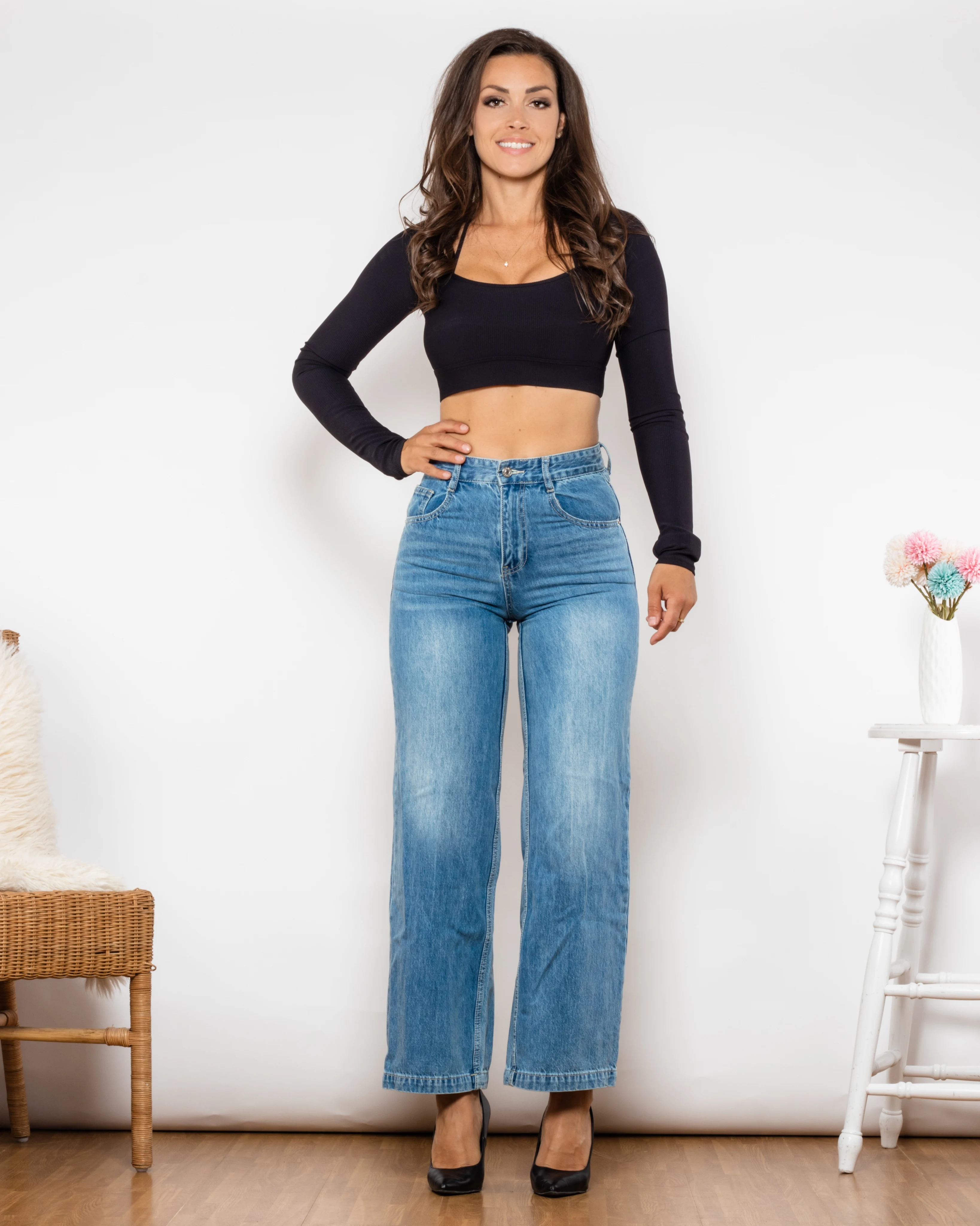 shascullfites melody 100% cotton denim jeans