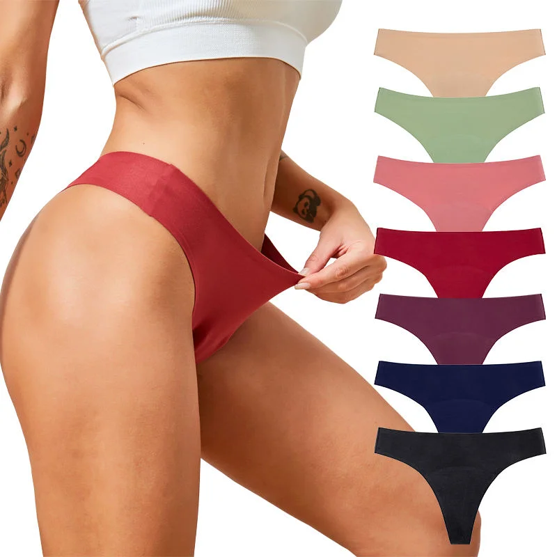 7-Colour Seamless Period Thong construction and fit reference