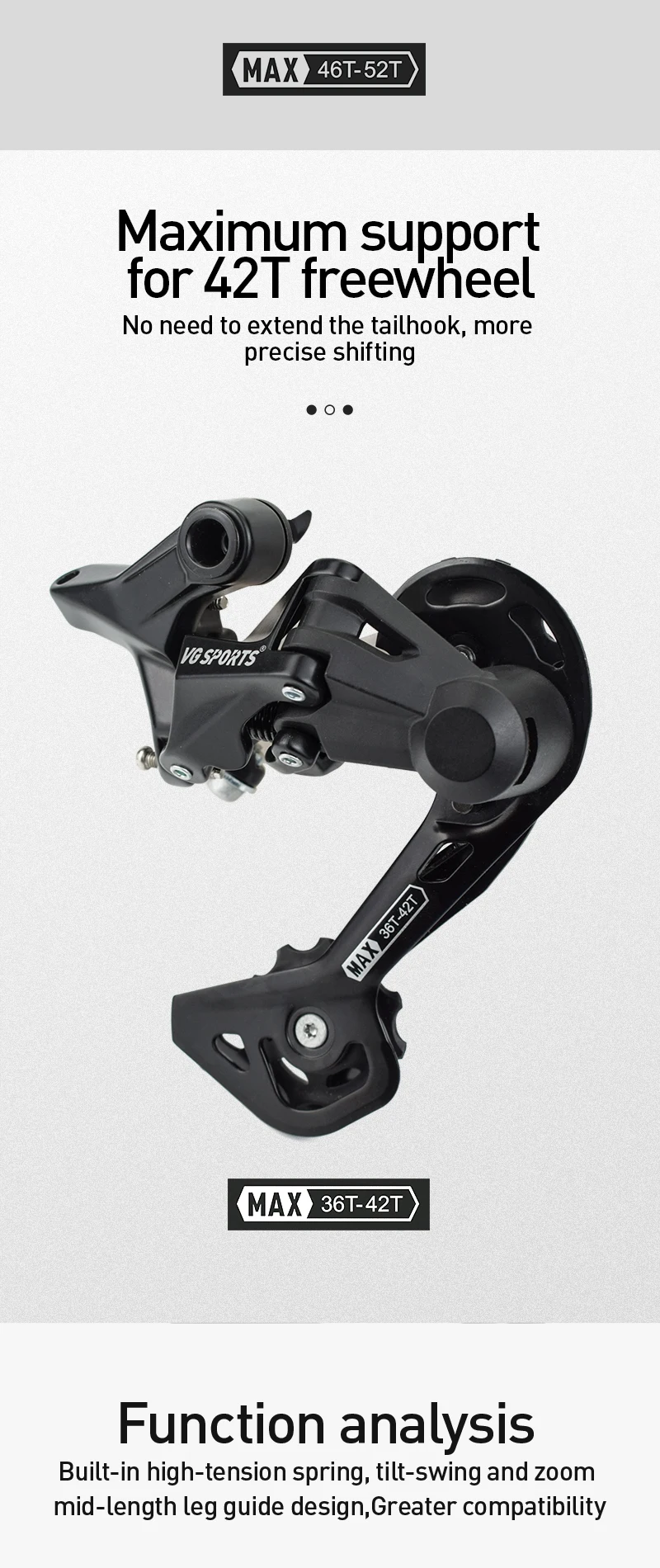 Vg Sports Mtb Mountain Bike Rear Derailleur Rd Spare Parts Shift Lever