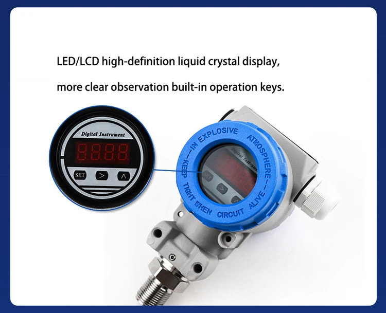2088 Led Display Pressure Transmitter Measurement -0.1mpa-0-100mpa ...