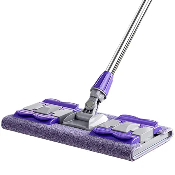 MP158 Factory Direct Sale of High Quality Strong Magic Flat Mop Clip Cloth Dry Mop