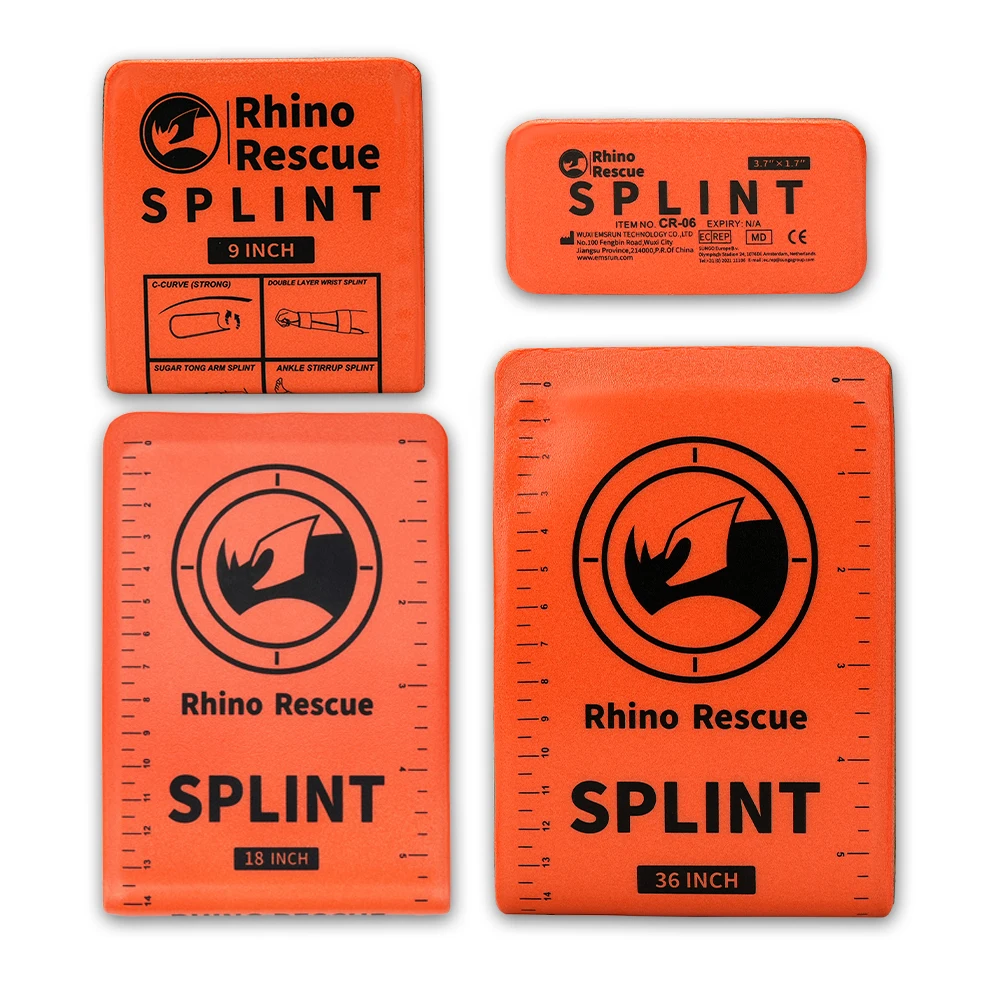 CE Approved Splint Aluminum Polymer Splints Medical Emergency Splint Kit for Bone Fixed Leg Rhino Rescue
