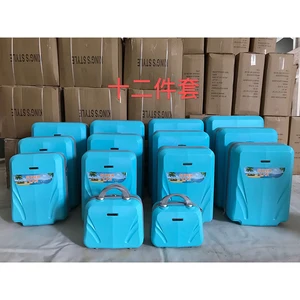 SKD 12PCS  ABS SEMI-FINISHED   NEW ARRIVAL FACTORY PRICE  HOT SALE LUGGAGE SET