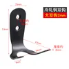 Iron black double hook, 2.0mm, accessories not included.