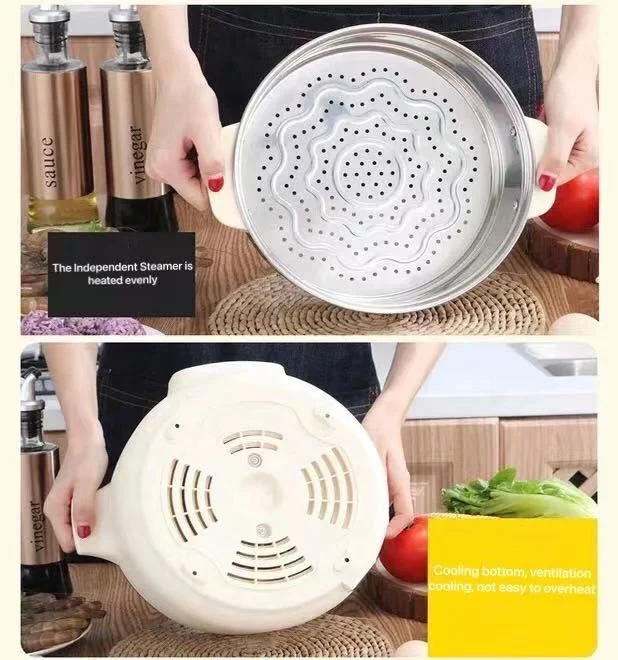 Intelligent Multifunctional Electric Frying Pan with Cover