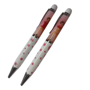 Promotional Custom Novelty Liquid Oil Stripper Lady Ballpoint Pen Pvc Reveal 3D Floater Sexy Girl Naked Men Women Floating Pen