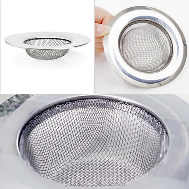 Drainer Flume Filter 7.5x1.8cm Mesh Sink Strainer Kitchen Cleaning Tool ...