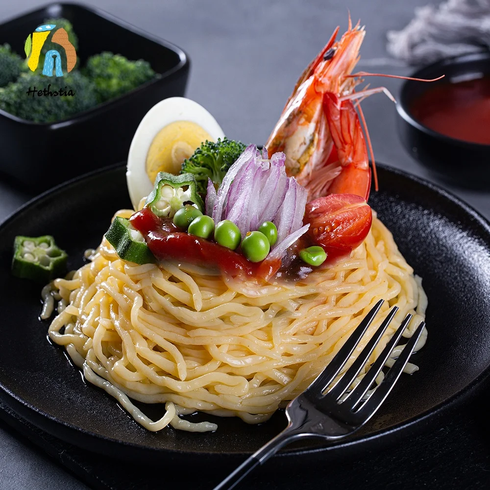 Odorless Sugar Free Different Types of Konjac Oat Fiber Pasta Instant Noodles With Bag Packaging