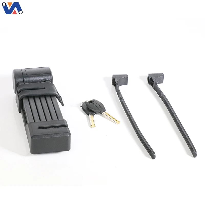 New Image Six Folding Lock for Bicycle Accessories High Quality Steel Bike Locks Foldable Bike Lock Anti-theft Bike Accessories