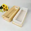 White-silicone mold+wooden box