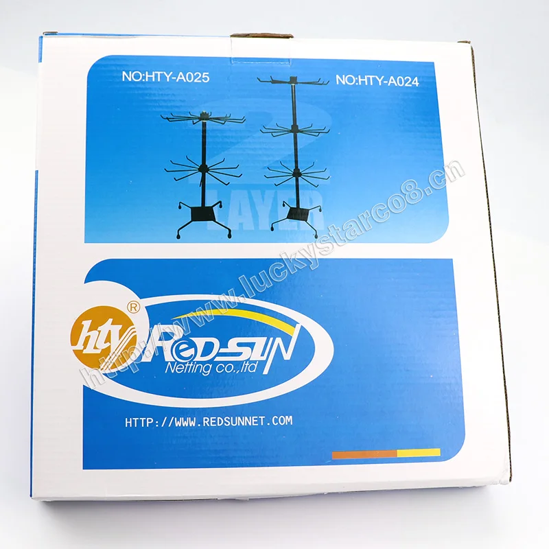 3層スピニングストアフロアワイヤージュエリースタンド