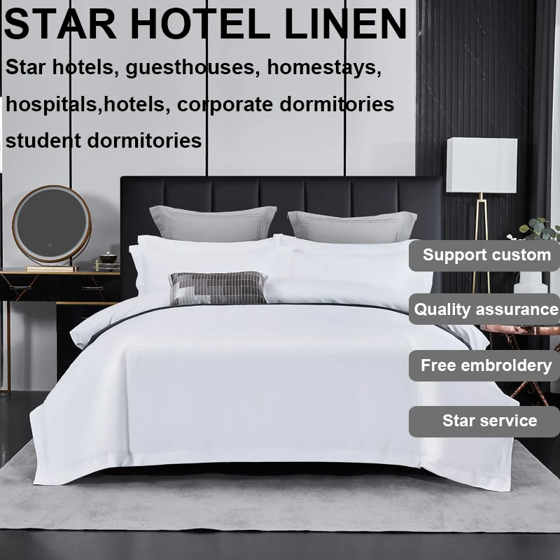 Custom style bedding sets Hotel bed linen set Custom LOGO quilt Large bedding linen Hotel beds manufacture