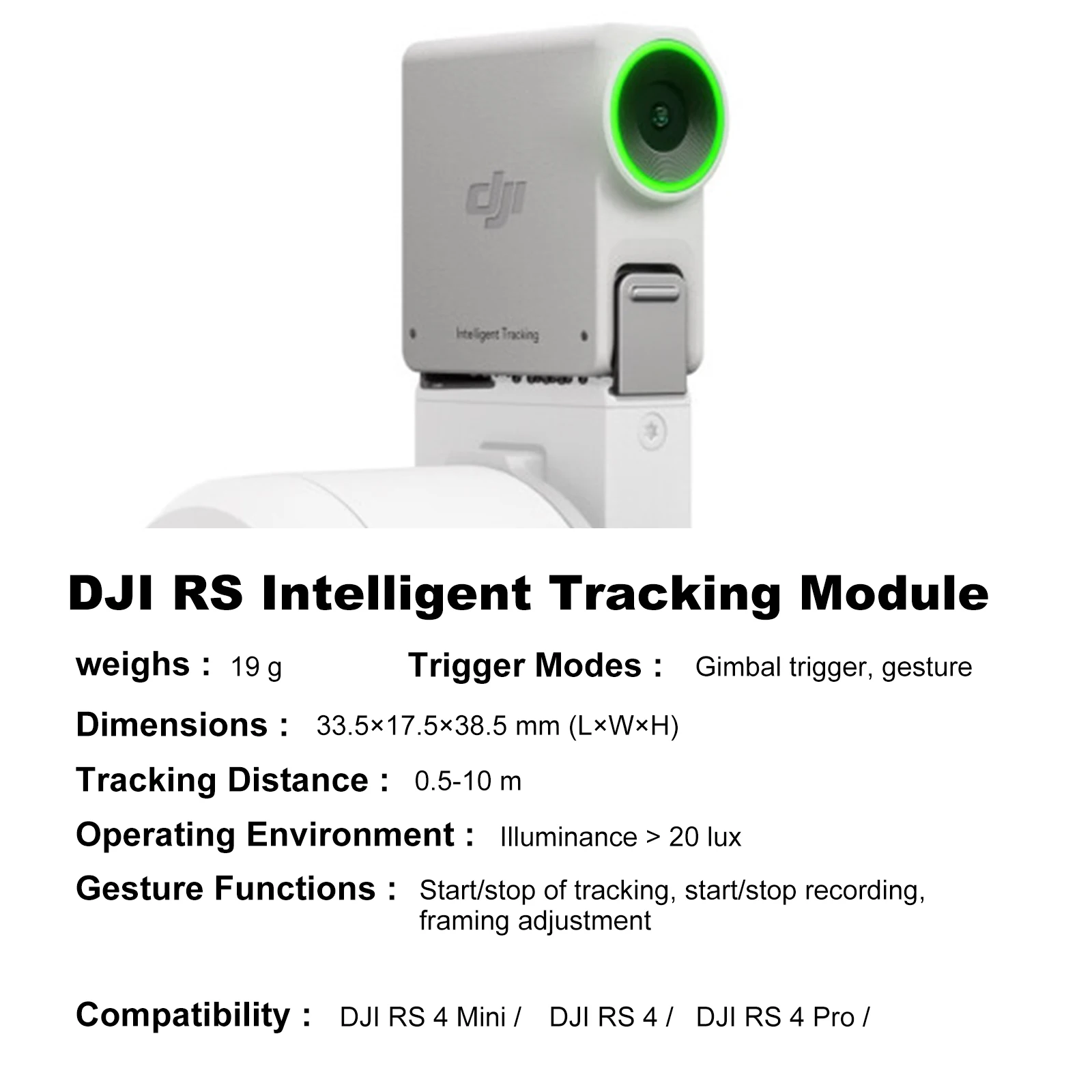 DJI RS Intelligent Tracking Module - Video Camera Control