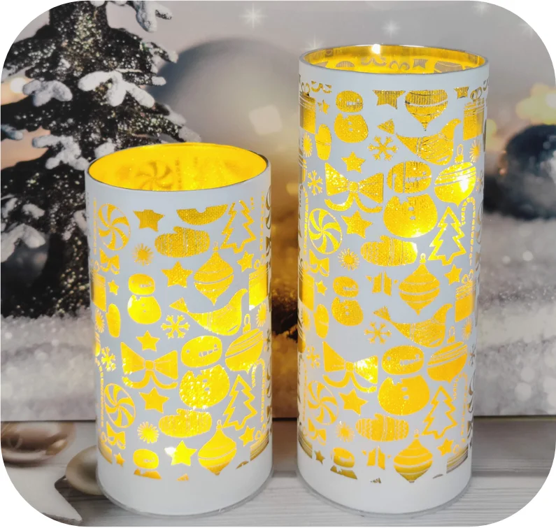 Guanmei home decoration 48 new designs glass candle holder clear glass vase with led lights manufacture