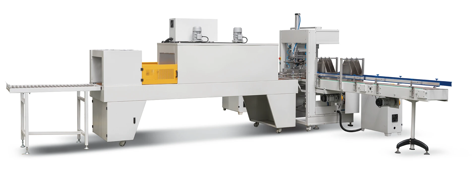 Heat Shrink Film Wrapping Machine Automatic Plastic Bottle PE Film Packaging Machine for Water Juice Carbonated Drink Bottle factory