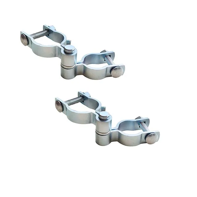 Silver Metal Chain Link Fence Post Hinge