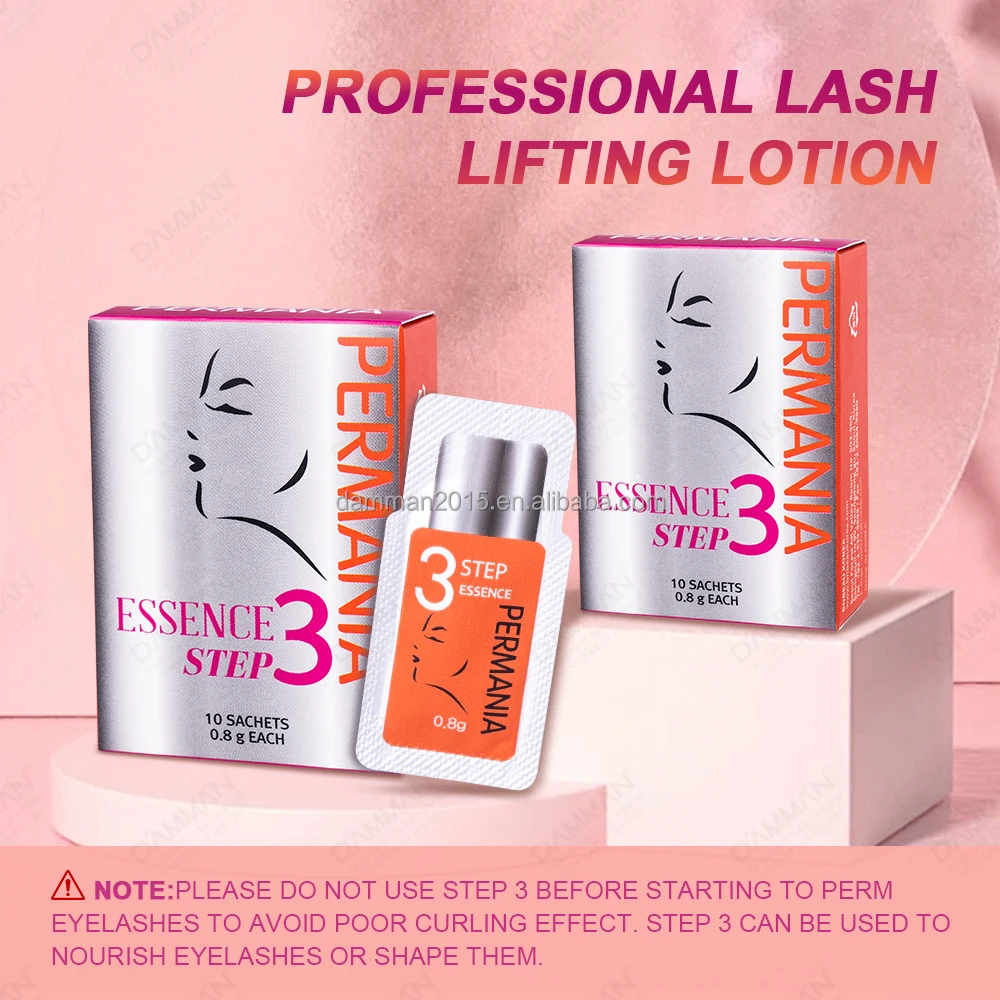 Permania Korea Eyelash Perm Step 3 Nourishes Eyelashes Easy to Use Lash Lifting Cream Professional Eyelash Lifting Tool