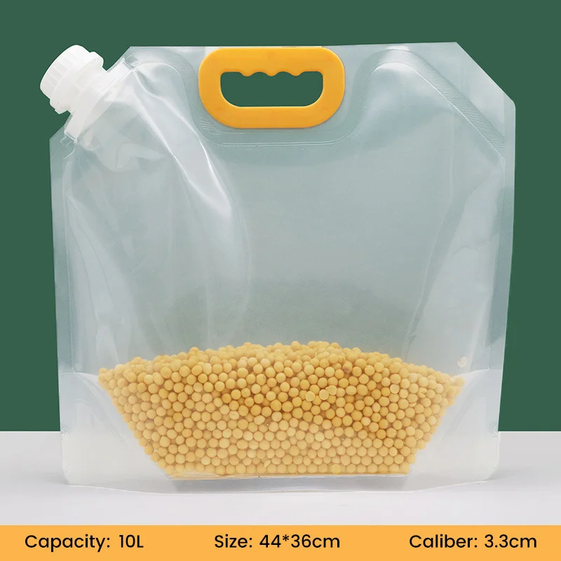 Wholesale Recyclable Clear Packaging Storage Bag 5kg 10kg Grain Sealed Bag