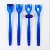 Cuillère de ton bleu (un ensemble)