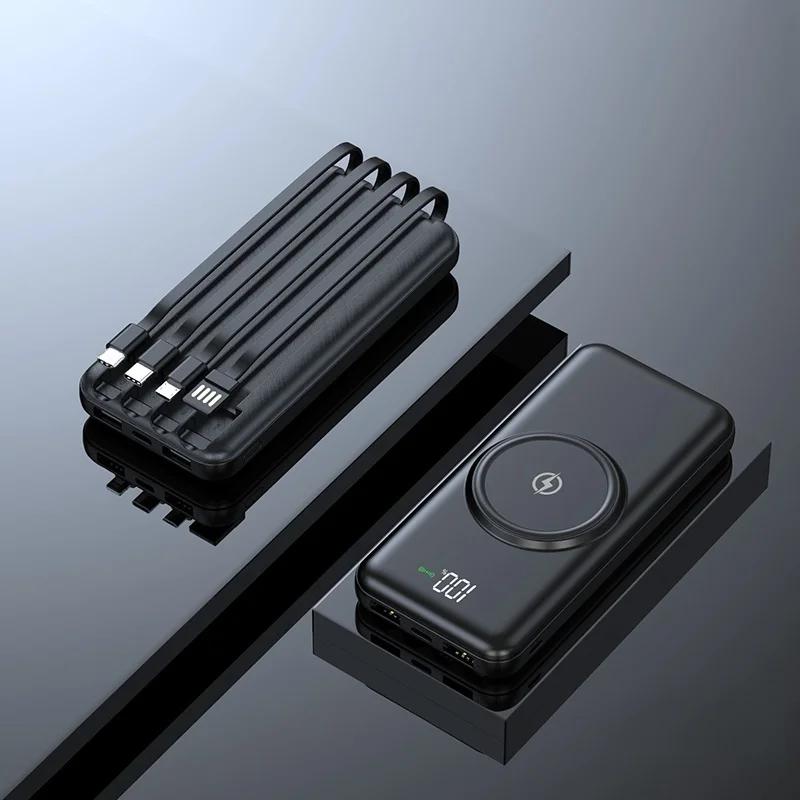 Fast Quick Charge 20000Mah Power Banks Mobile Phone Portable Powerbank 20000Mah Charger Wireless Power Bank