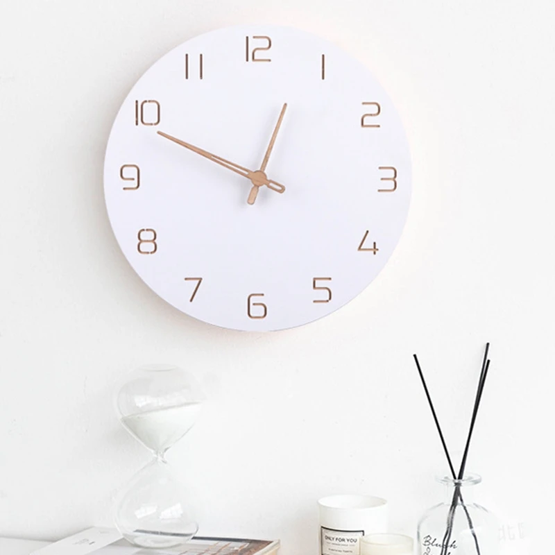 Nordic 3d Wooden Large Wall Clock Modern Design Home Decor Bedroom Silent  Oclock Nixie Watch Wall Kids Clock For Children Room - Buy Digital Clock  Wall,Gear Clock Hy -g 102,Digital Clock Waterproof