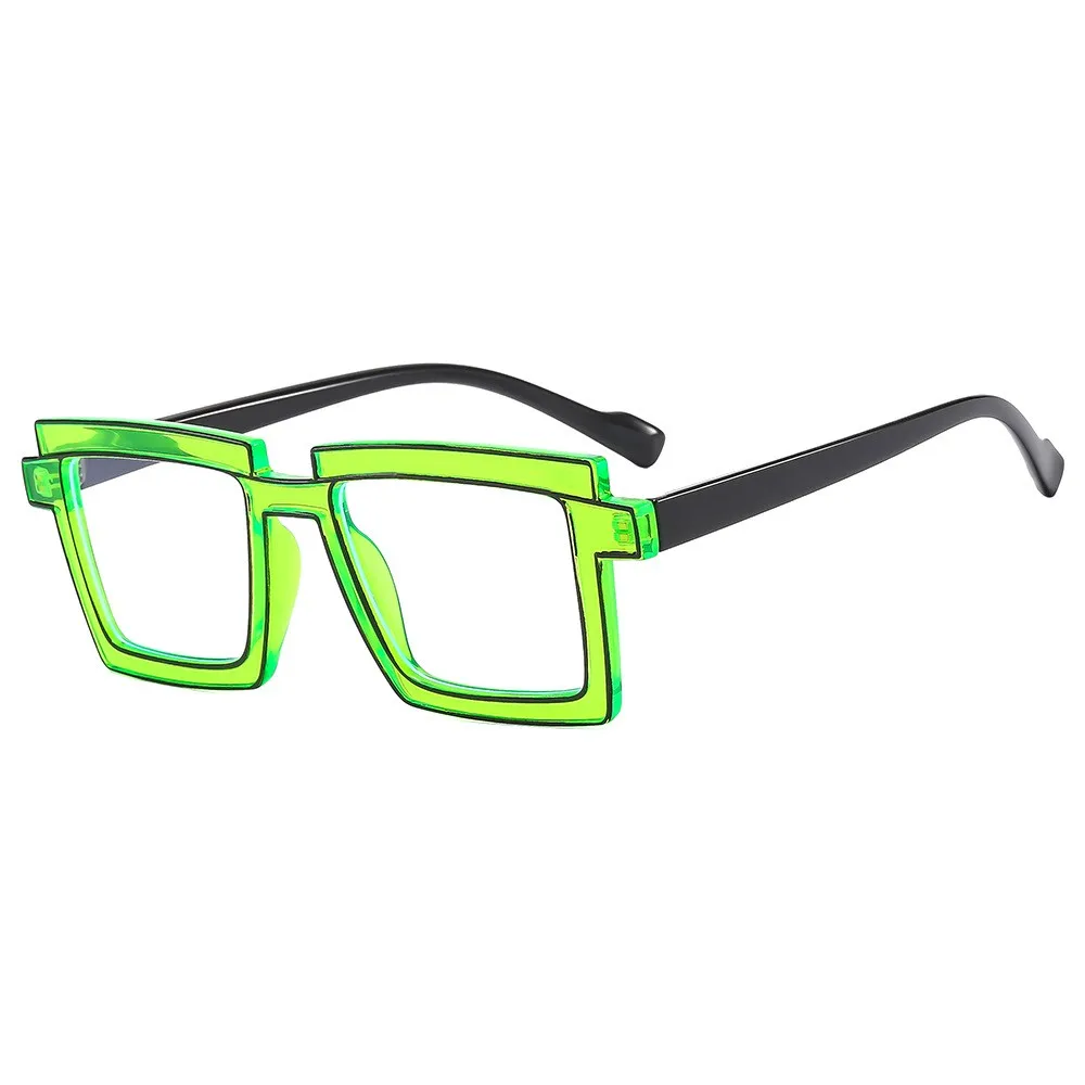TR90 Optical Sunglasses - Retro Square Frame UV400 Protection display picture 2