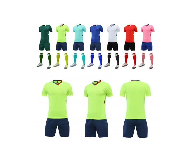 Wholesale Cheap  Training Set polyester Soccer Uniform Fast Drying Diy Light Board Football Uniform  Match TeamTraining Uniform