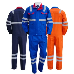Wholesale High Visibility Construction Clothing Workwear Safety Construction Work Clothes Reflective Strips Work Uniform