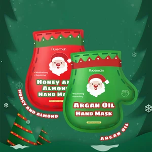Oem Custom Korea Vegan Hand Spa Mask Christmas Repair Hand Mask Glove Anti Aging Honey Agan Oil Moisturizing Hand Care Dry Mask